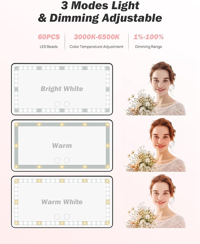 LED Light Car Mirror