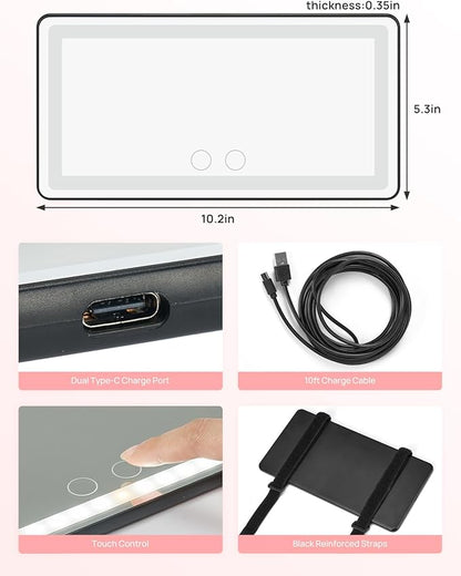 LED Light Car Mirror